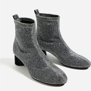 Zara Sparkle/ Glitter Sock Boots